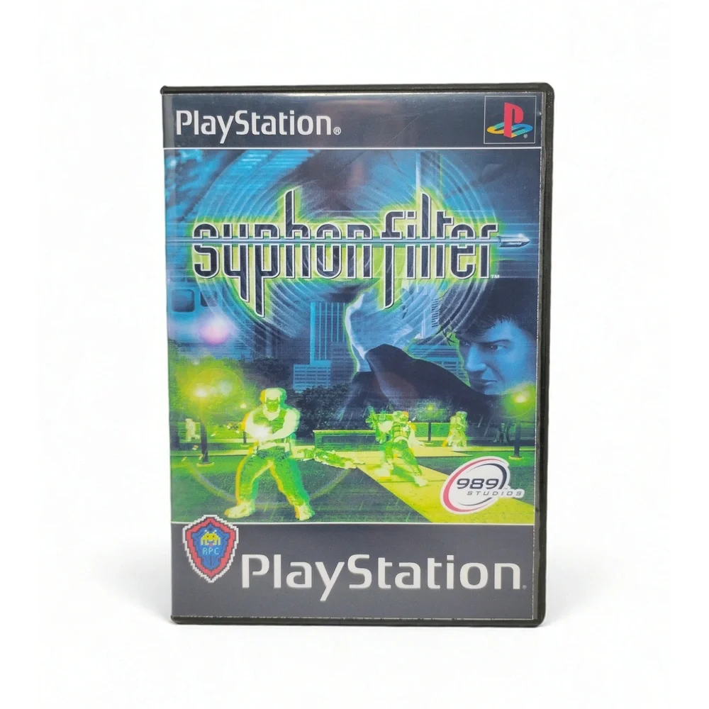 Syphon Filter Sony PlayStation 1 Game 1999 989 Studios Espionage Stealth 90s